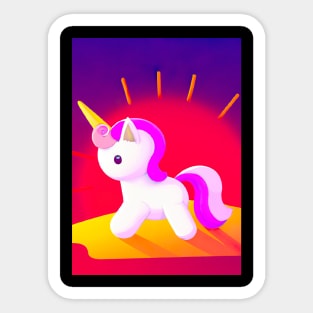 Minimal Unicorn Sticker